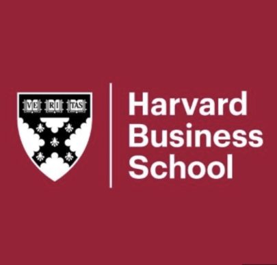 Harvard Business School logo on Ronnie Stangler MD media and events page regarding presentation by Dr. Stangler Genomics and the Family Office to the Harvard Business School executive Education Program for Family Offices.